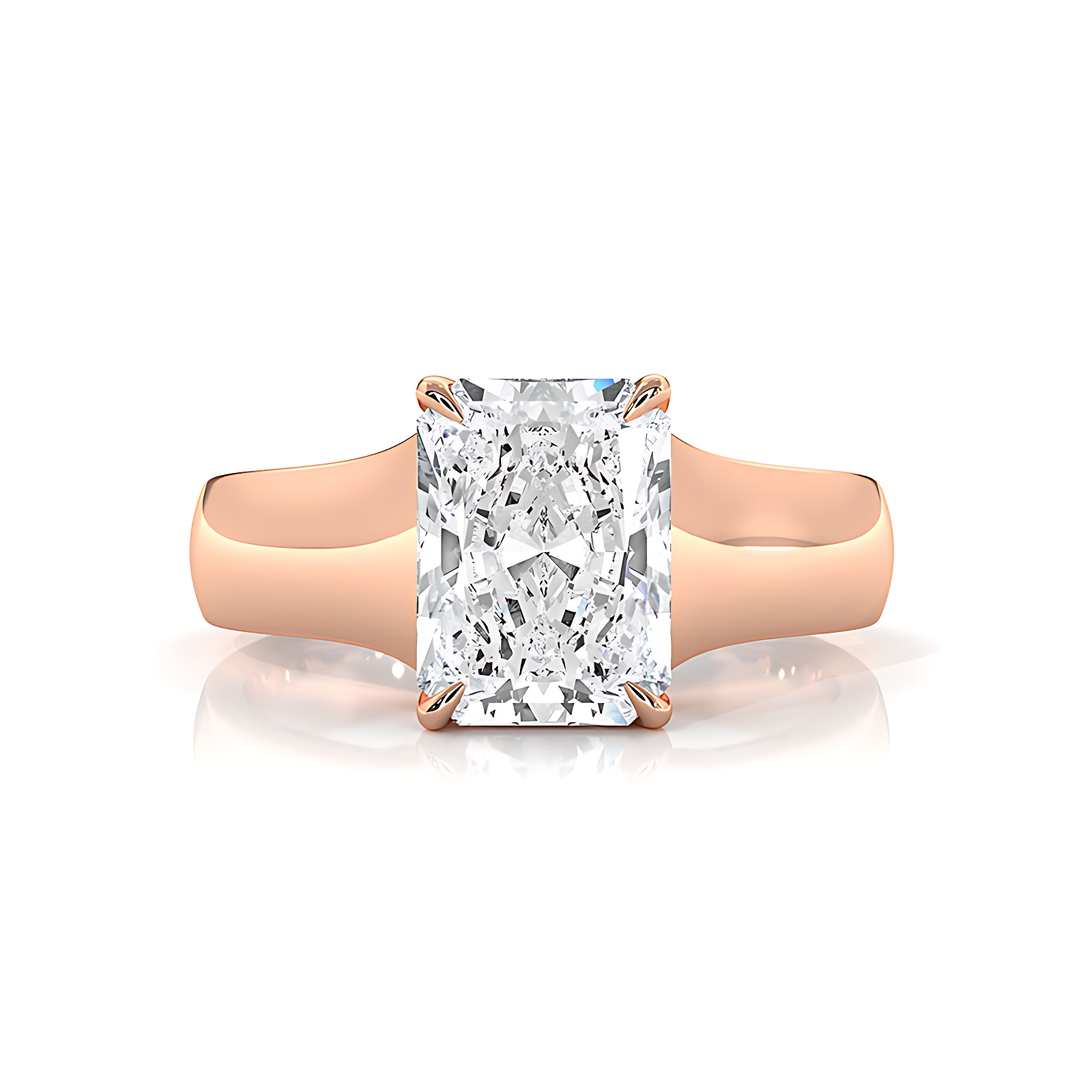 5g Trellis Solitaire Lab Grown Diamond IGI Certified Engagement 5.5mm Ring 1.00 Ctw.